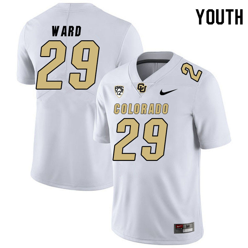 Youth #29 Rodrick Ward Colorado Buffaloes College Football Jerseys Stitched Sale-White